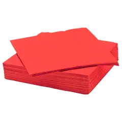 GENERICO - SERVILLETAS ROJO 33X33 X20 UNI
