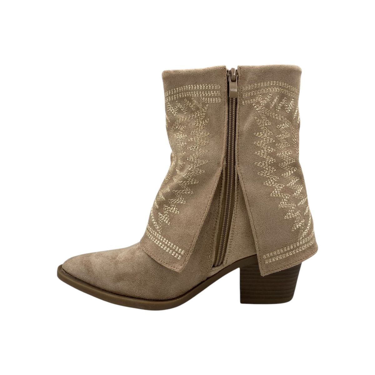 HERIEL - Bota Beige Taco Mujer