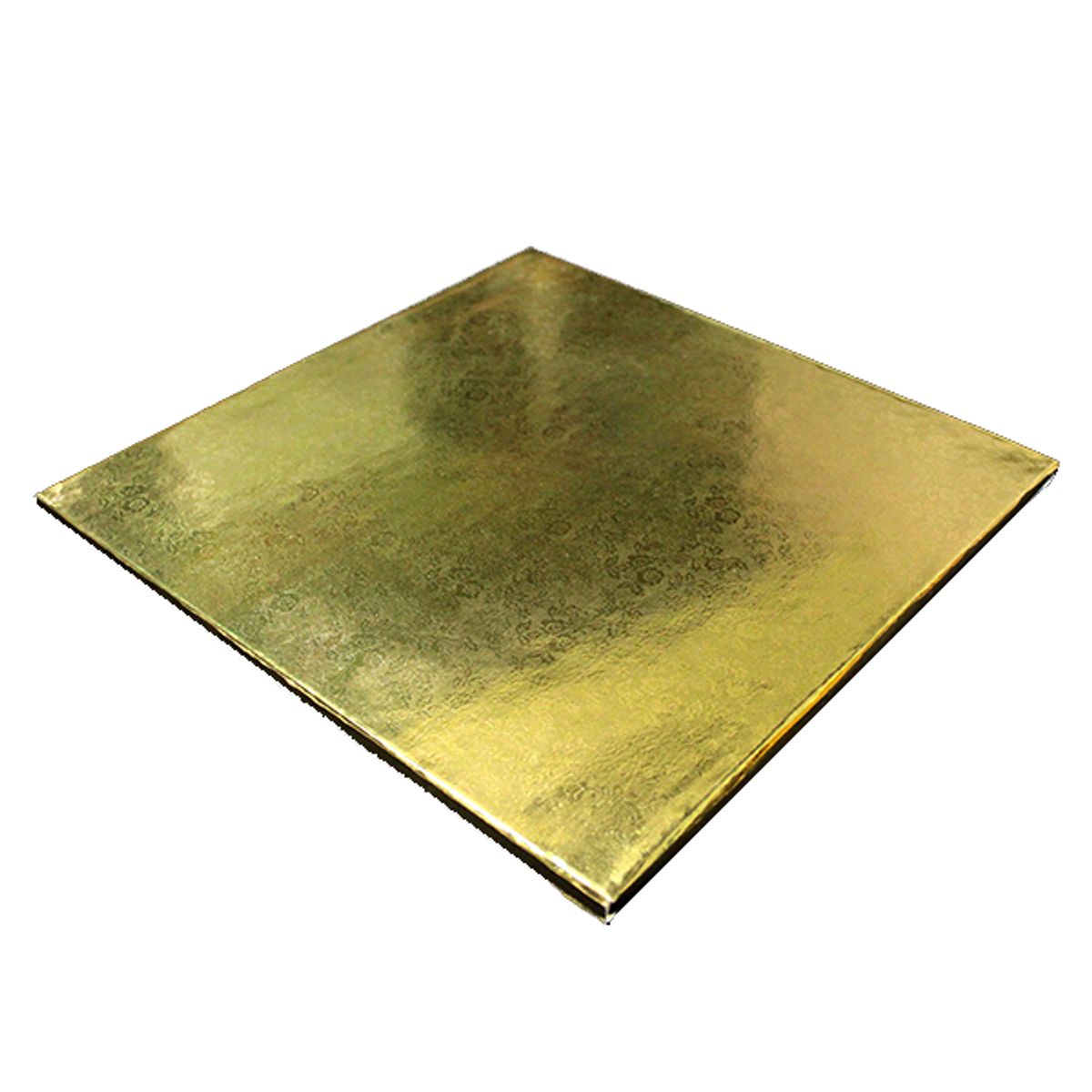 GENERICO - BASE TORTA CUADRADO 40 CM DORADO X1 UNI