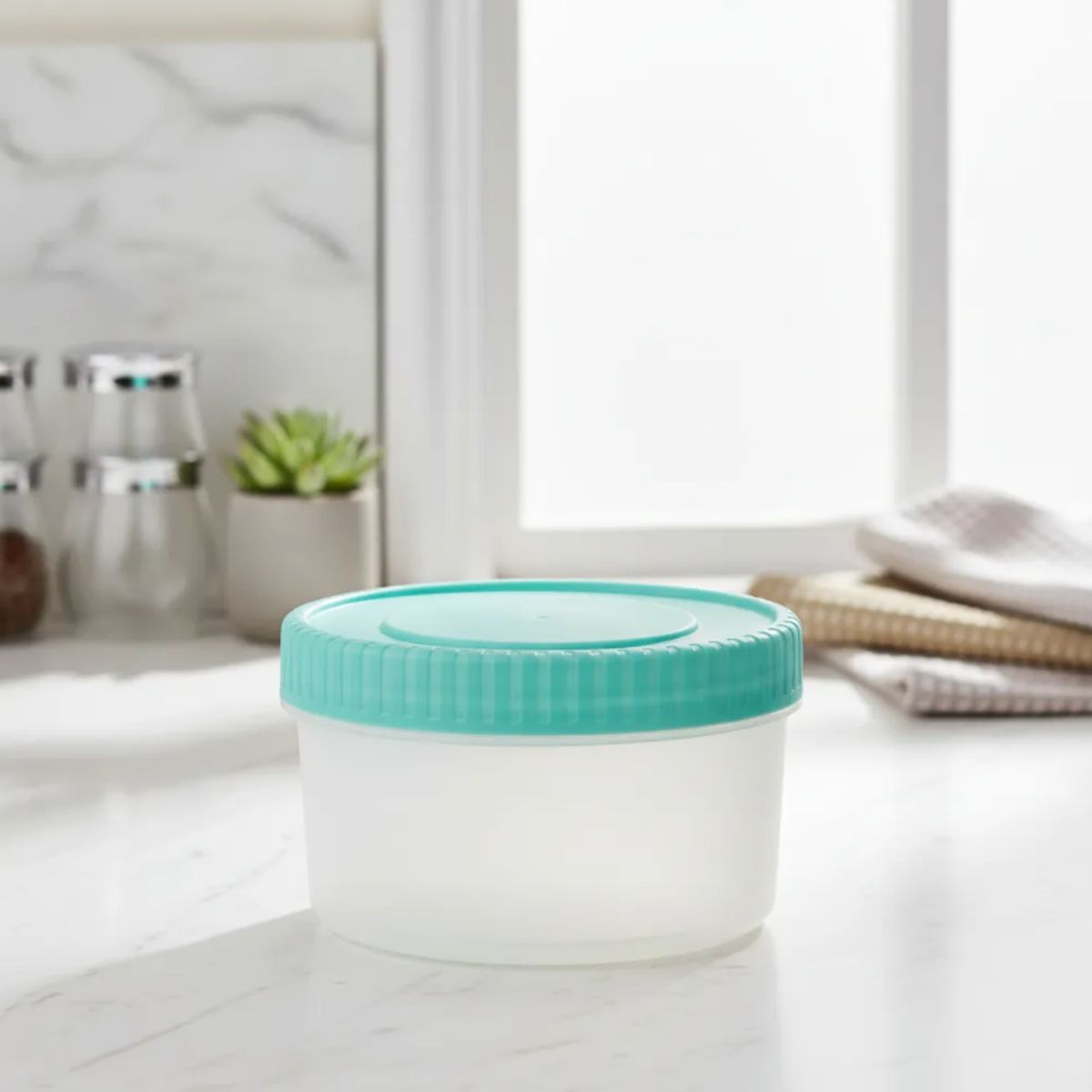 GENERICO - Set 4 Potes Contenedores De Alimentos Tapa Rosca