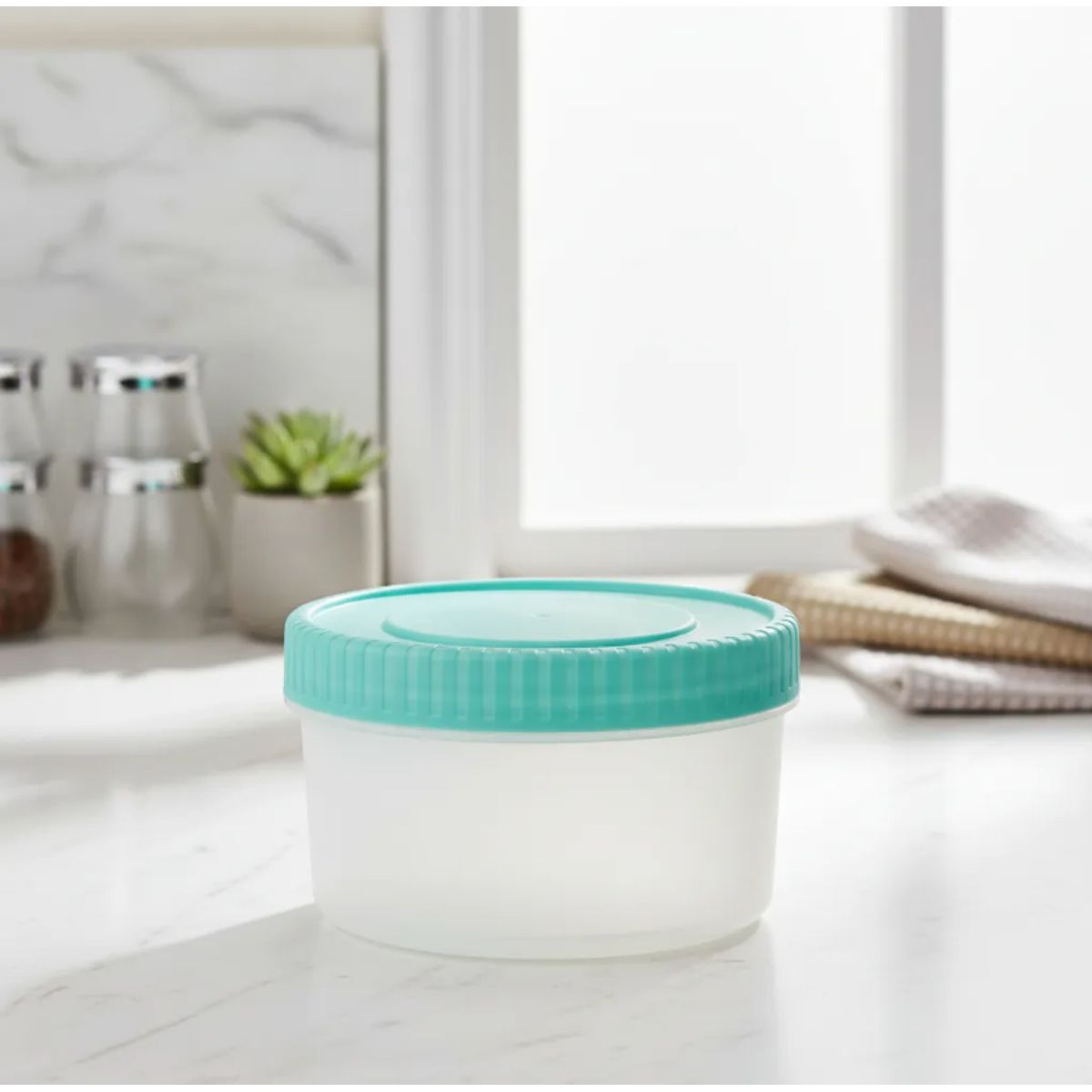 GENERICO - Set 4 Potes Contenedores De Alimentos Tapa Rosca