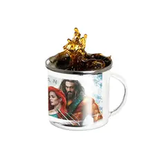 GENERICO - Taza Enlozada Reino de Atlantis - Aquaman