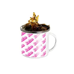 GENERICO - Taza Enlozada Vive un Día Rosa con Barbie