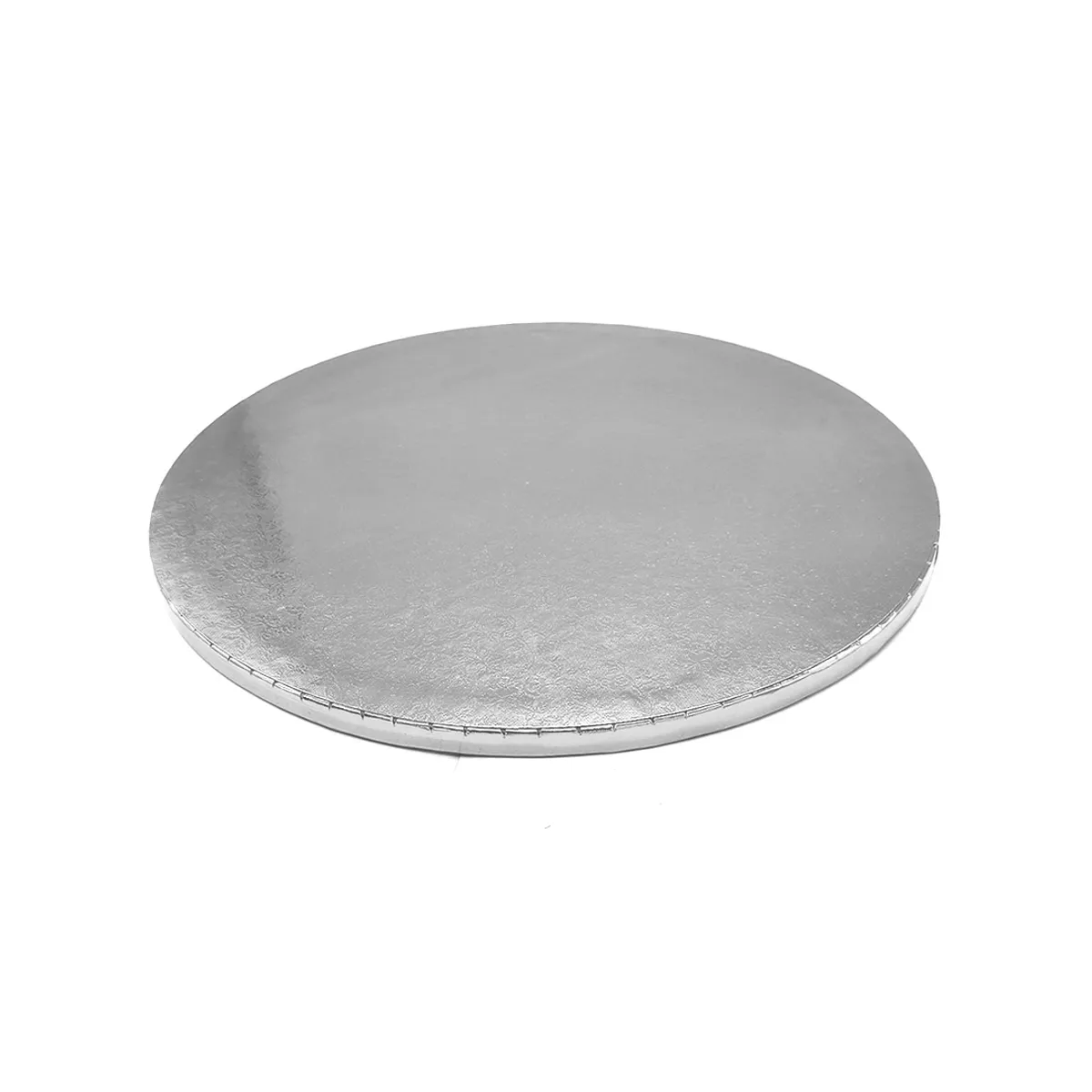 GENERICO - BASE TORTA REDONDO 30 CM PLATEADO X1 UNI