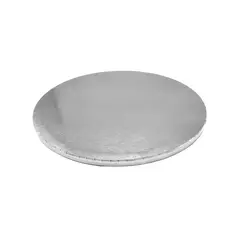 GENERICO - BASE TORTA REDONDO 30 CM PLATEADO X1 UNI