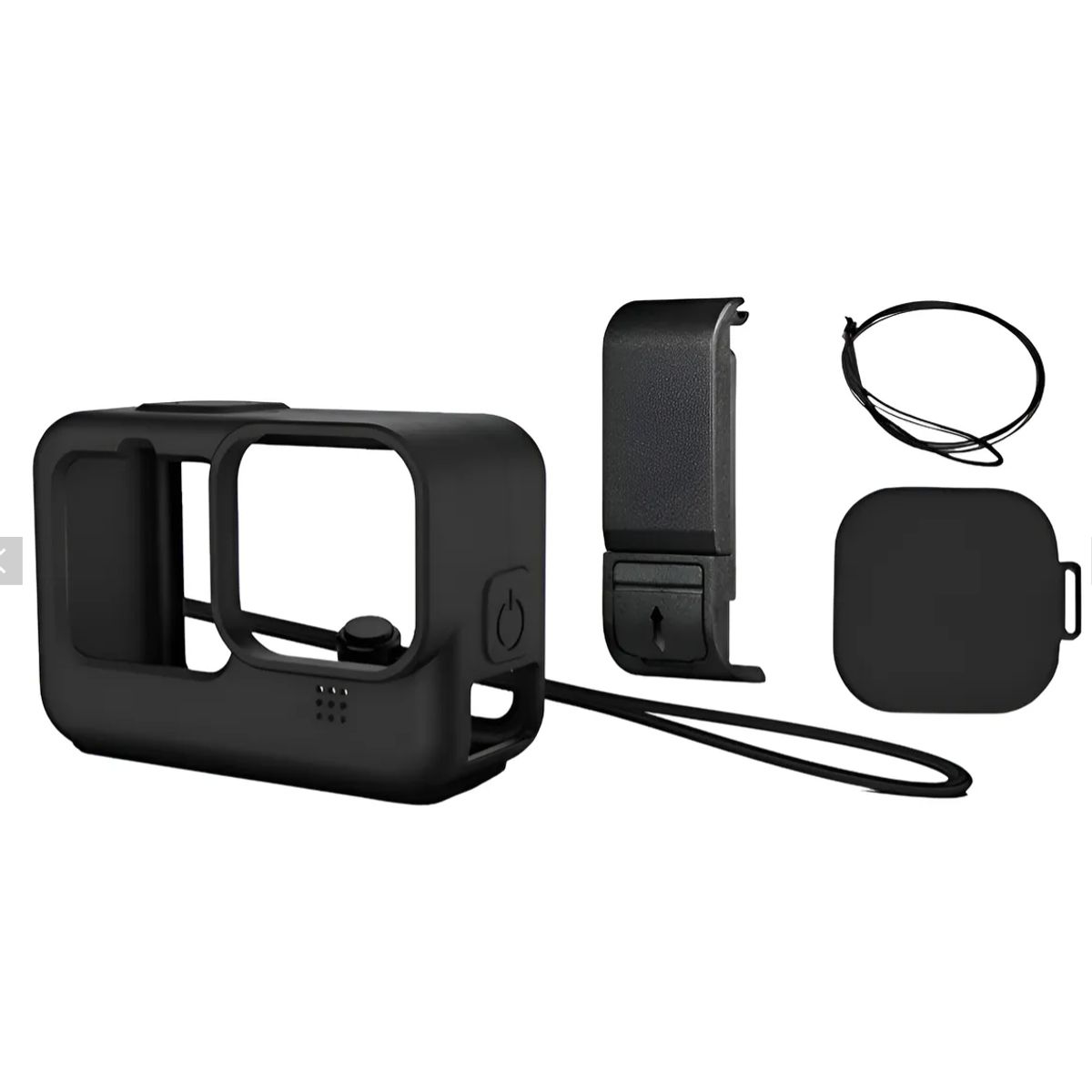 PULUZ - Funda Silicona+ Tapa Lente+ 2 Acc Para Gopro Hero 12 11 10
