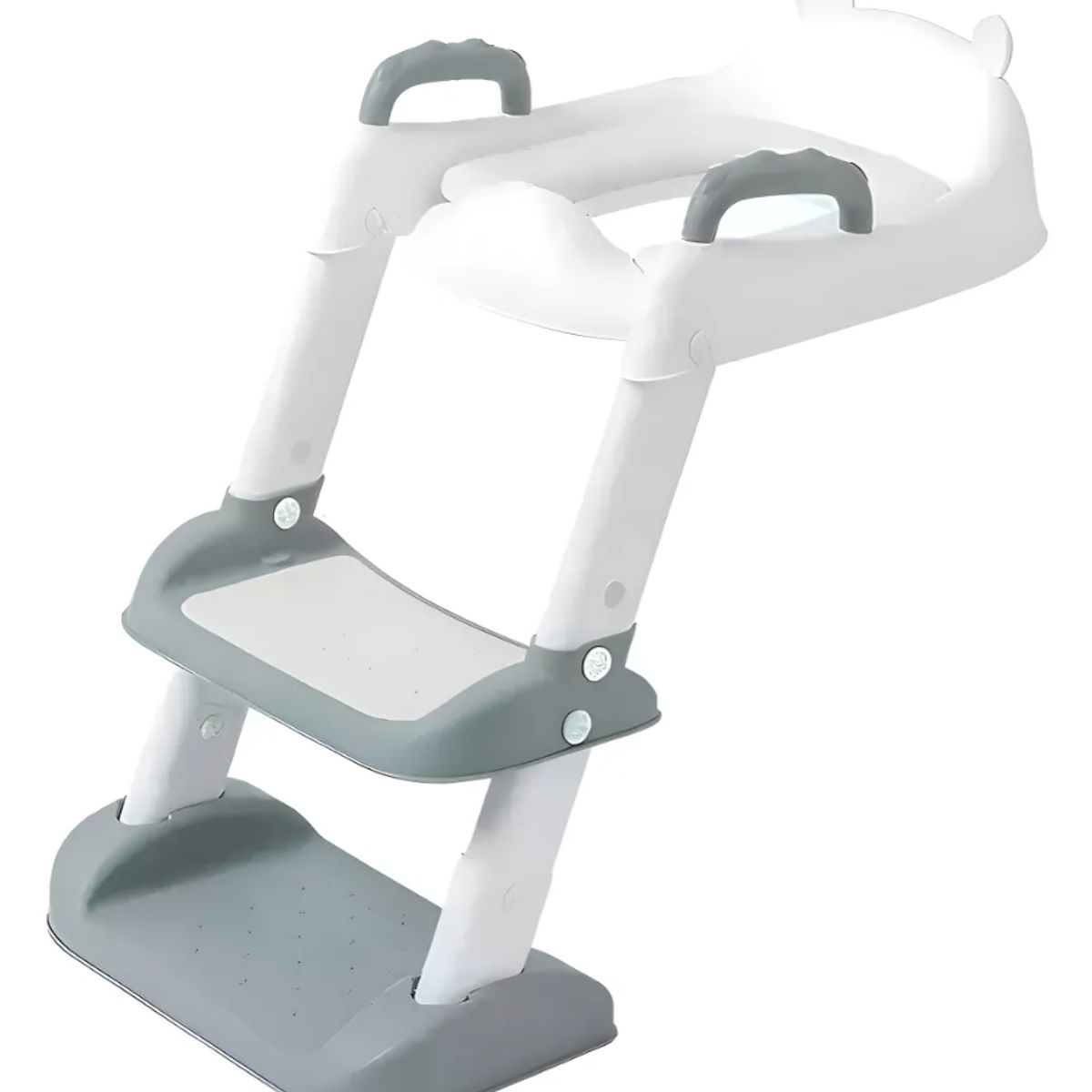 OKAY - Asiento Adaptador con Escalera Okay Asiento Para Bebé Gris Antideslizante Plegable