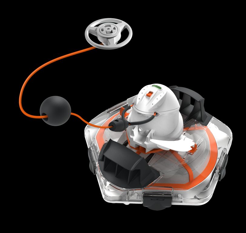 Robot Limpia Piscinas Inalambrico Autonomo Magix 37 Blanco