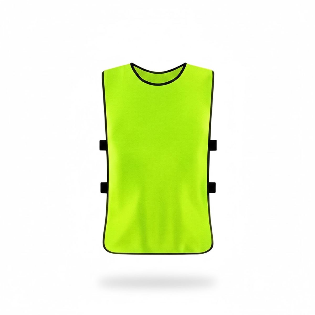 IMPOPLANET - Pack Petos Deportivos Infantiles Unisex - Color Verde Fluor - Entrenamiento Fútbol - Educación Física - 6 Unidades