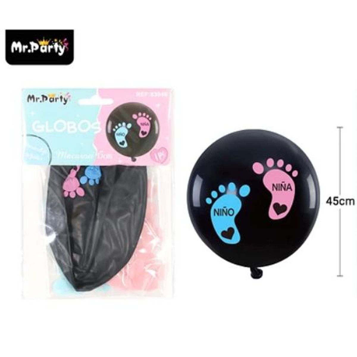 GENERICO - Globos de látex niño o niña 45cm