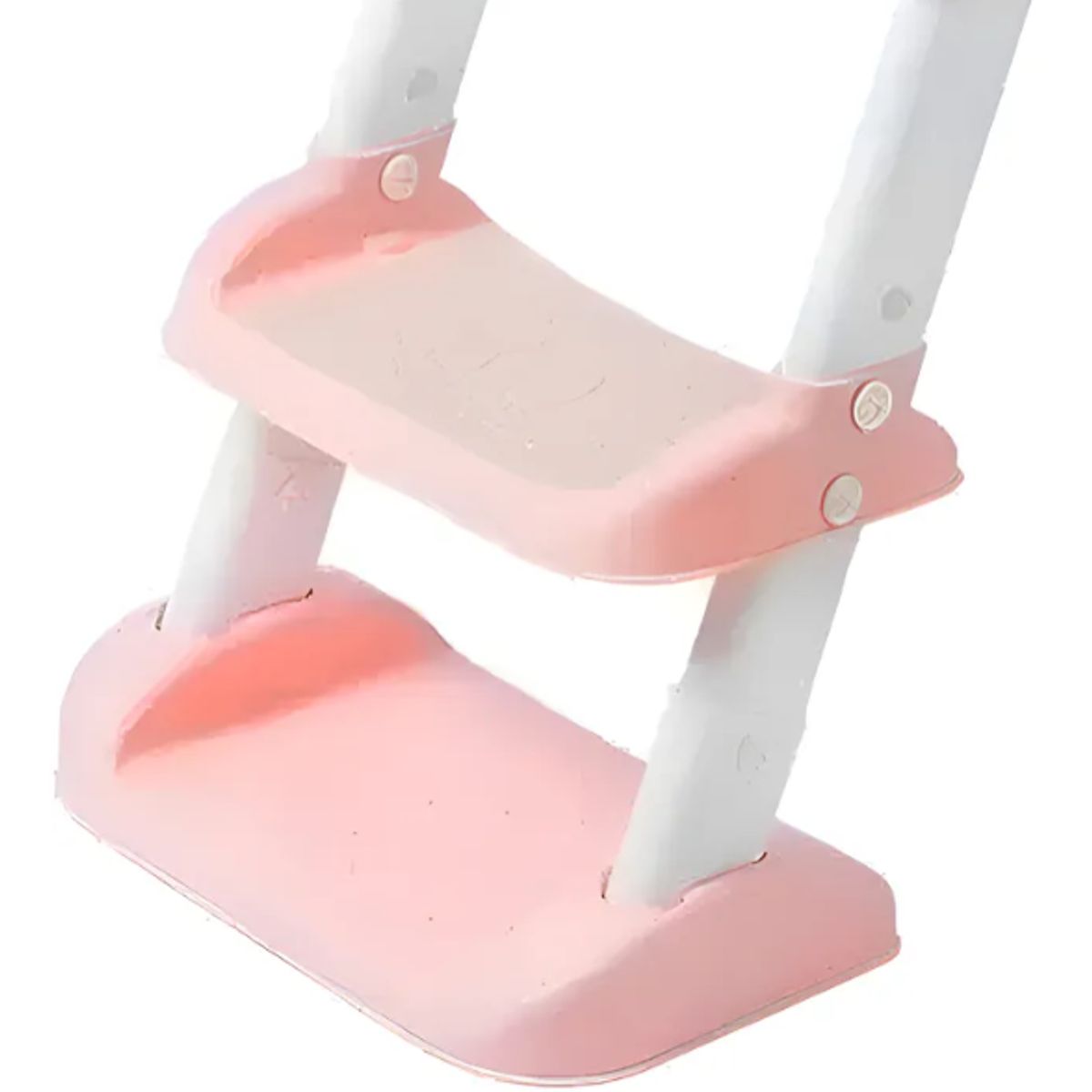 OKAY - Asiento de entrenamiento con escalera plegable rosa para inodoro infantil