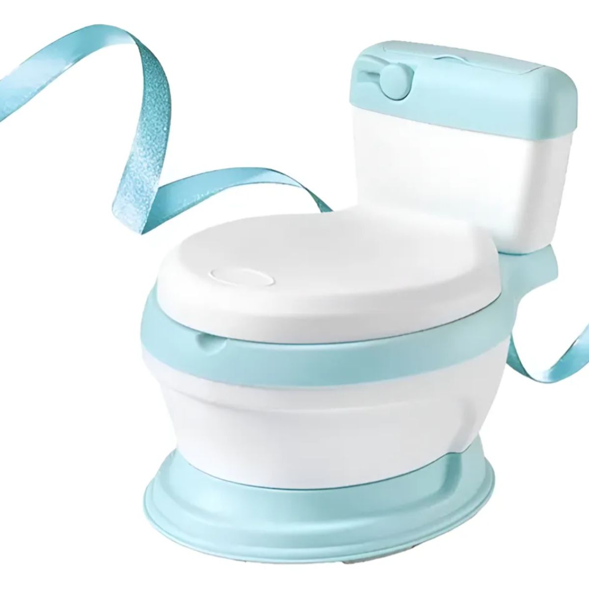 OKAY - Pelela Baño Infantil Wc Niño Y Niña Colores Color Azul Claro Liso