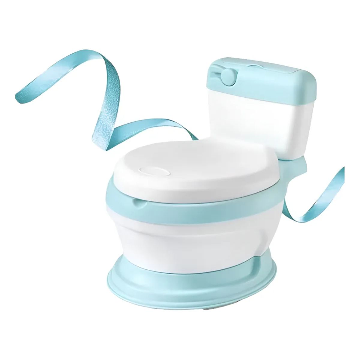 OKAY - Pelela Baño Infantil Wc Niño Y Niña Colores Color Azul Claro Liso