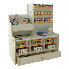 OKAY - Organizador De Lápices Plumones Escritorio Blanco