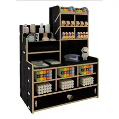 OKAY - Organizador De Lápices Plumones Escritorio Negro