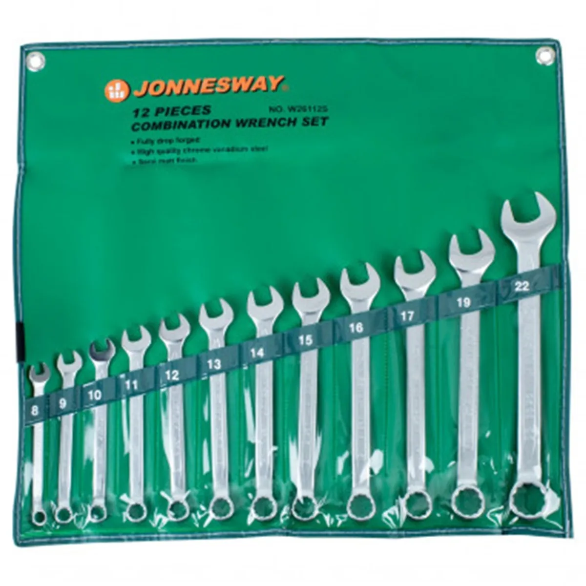 JONNESWAY - JUEGO de LLAVES PUNTA CORONA 8-22mm 12 pcs W26112S