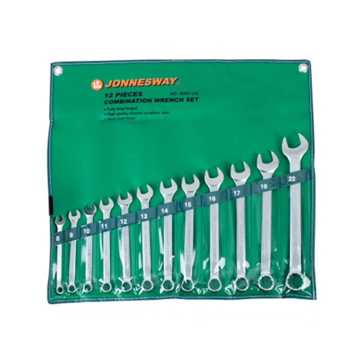 JONNESWAY - JUEGO de LLAVES PUNTA CORONA 8-22mm 12 pcs W26112S