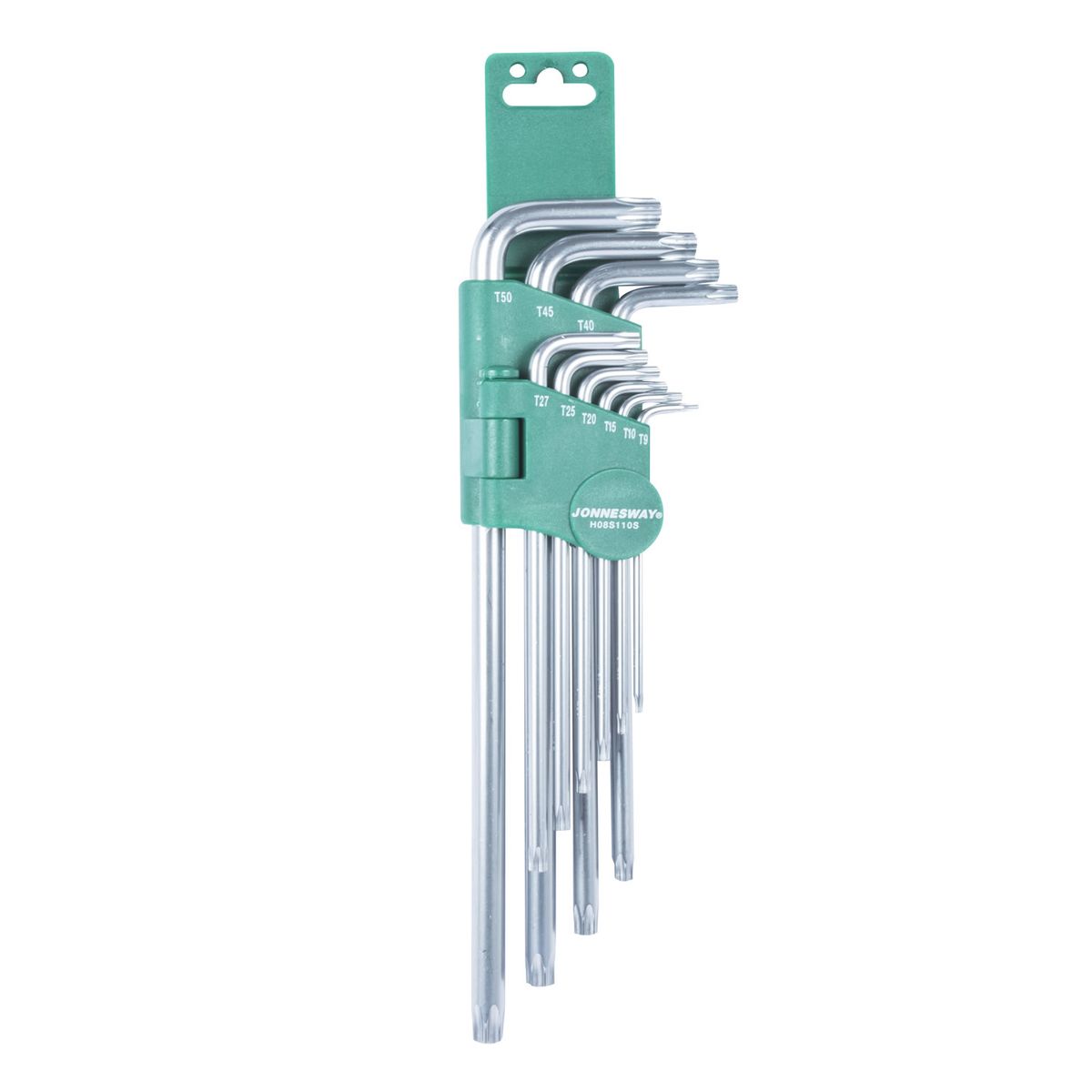 JONNESWAY - JUEGO de LLAVES TORX TAMPER PROOF 10 piezas H08S11