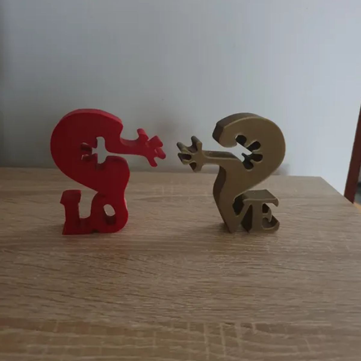 GENERICO - Figura decorativa - Corazones Enamorados Día de San Valentín