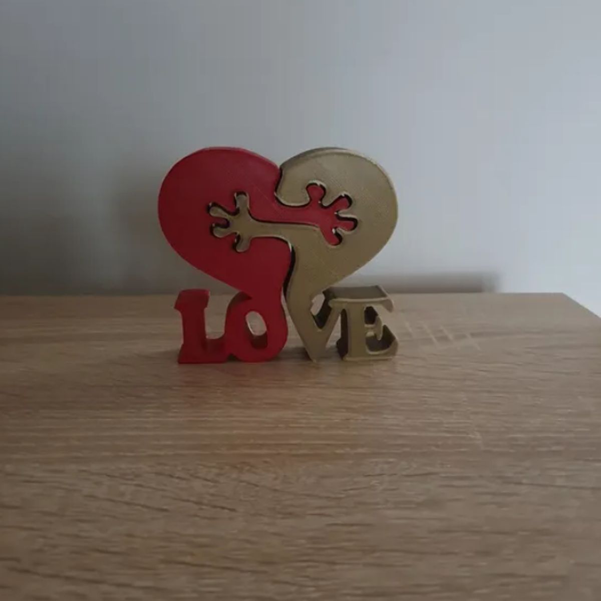 GENERICO - Figura decorativa - Corazones Enamorados Día de San Valentín