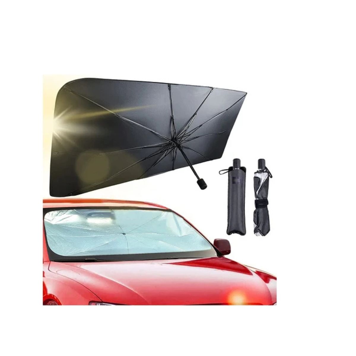 GENERICO - Tapasol Parabrisas Cubre Sol Para Coche Cortinas Parasol