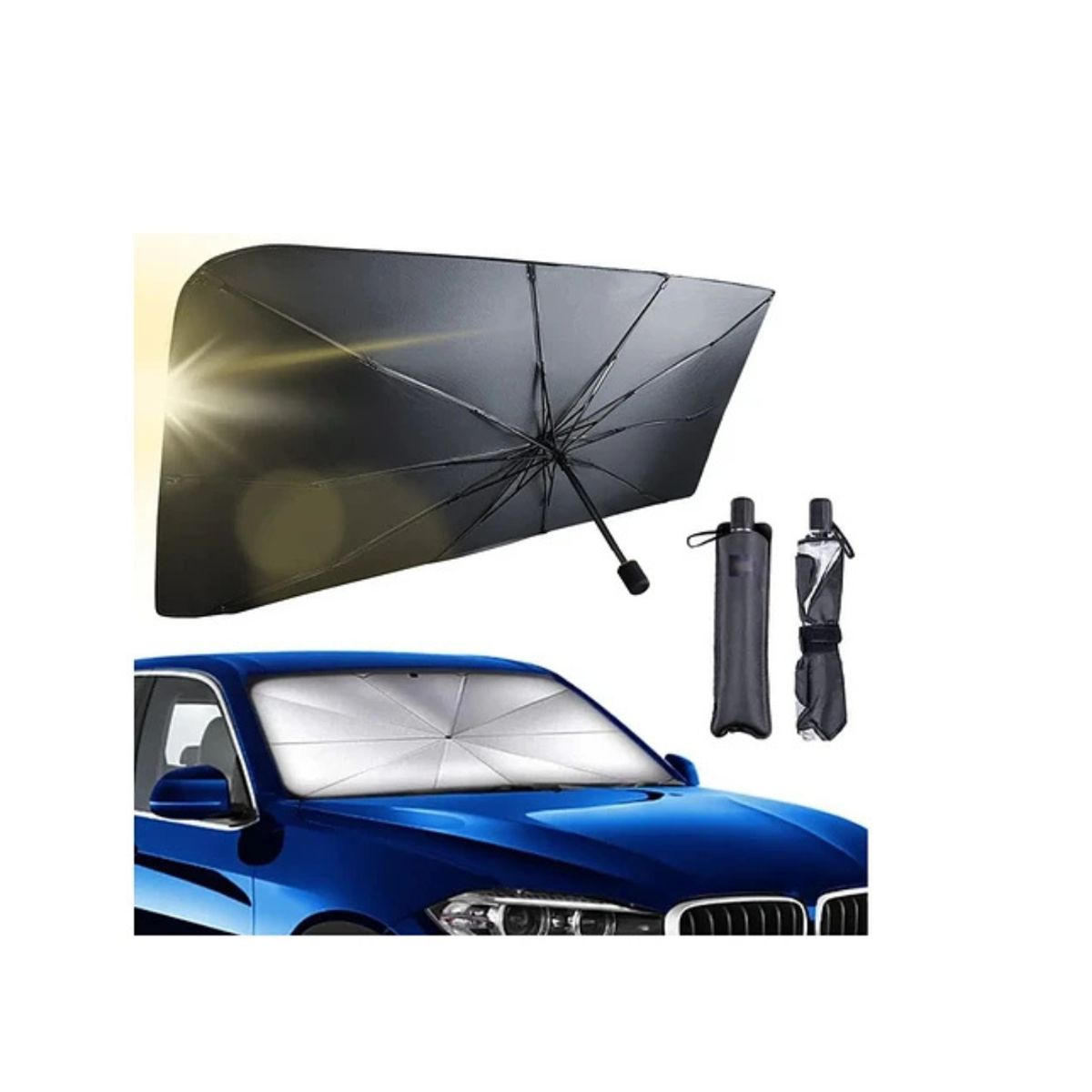 GENERICO - Tapasol Parabrisas Cubre Sol Para Coche Cortinas Parasol