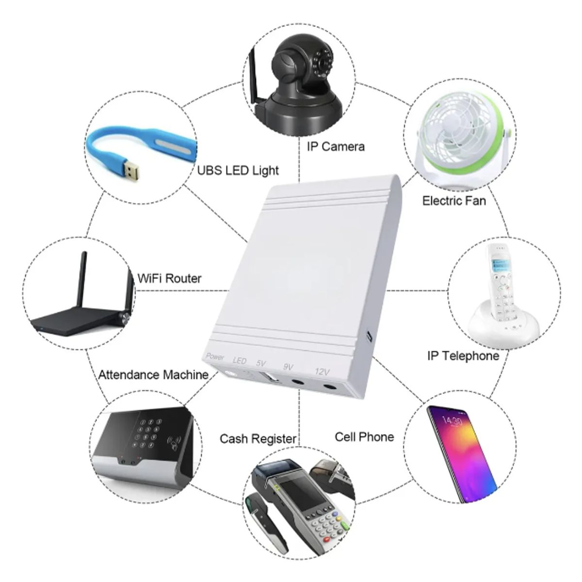 GENERICO - Mini Ups Portatil Wgp Dc 14watt Usb 5-9-12v 5200mah Real