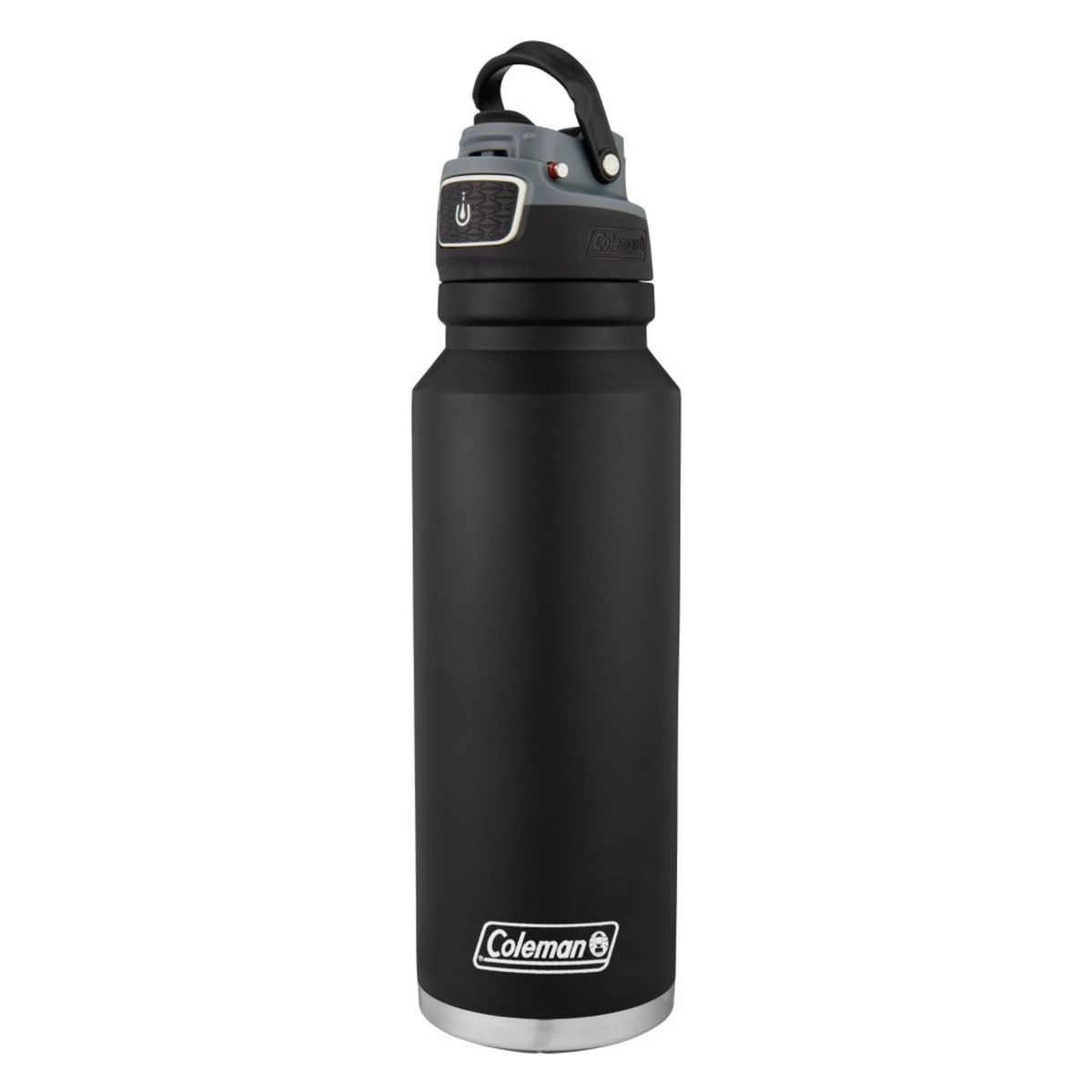 COLEMAN - BOTELLA DE AGUA FREEFLOW COLEMAN  DE ACERO INOXIDABLE 1200 ML NEGRO