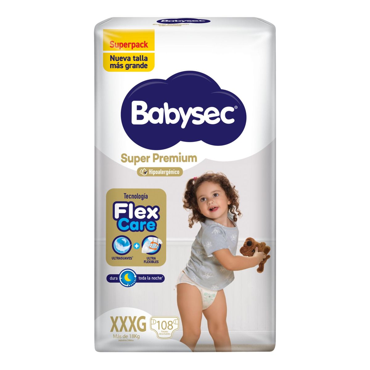 BABYSEC - Pañal De Bebé Babysec Super Premium Xxxg 108un