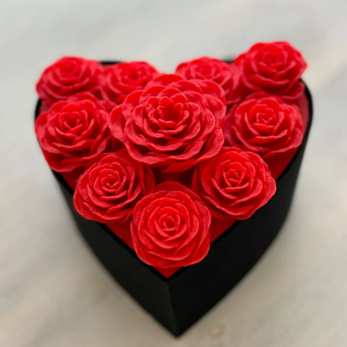 GENERICO - Caja de corazón Rosas eternas - San Valentín
