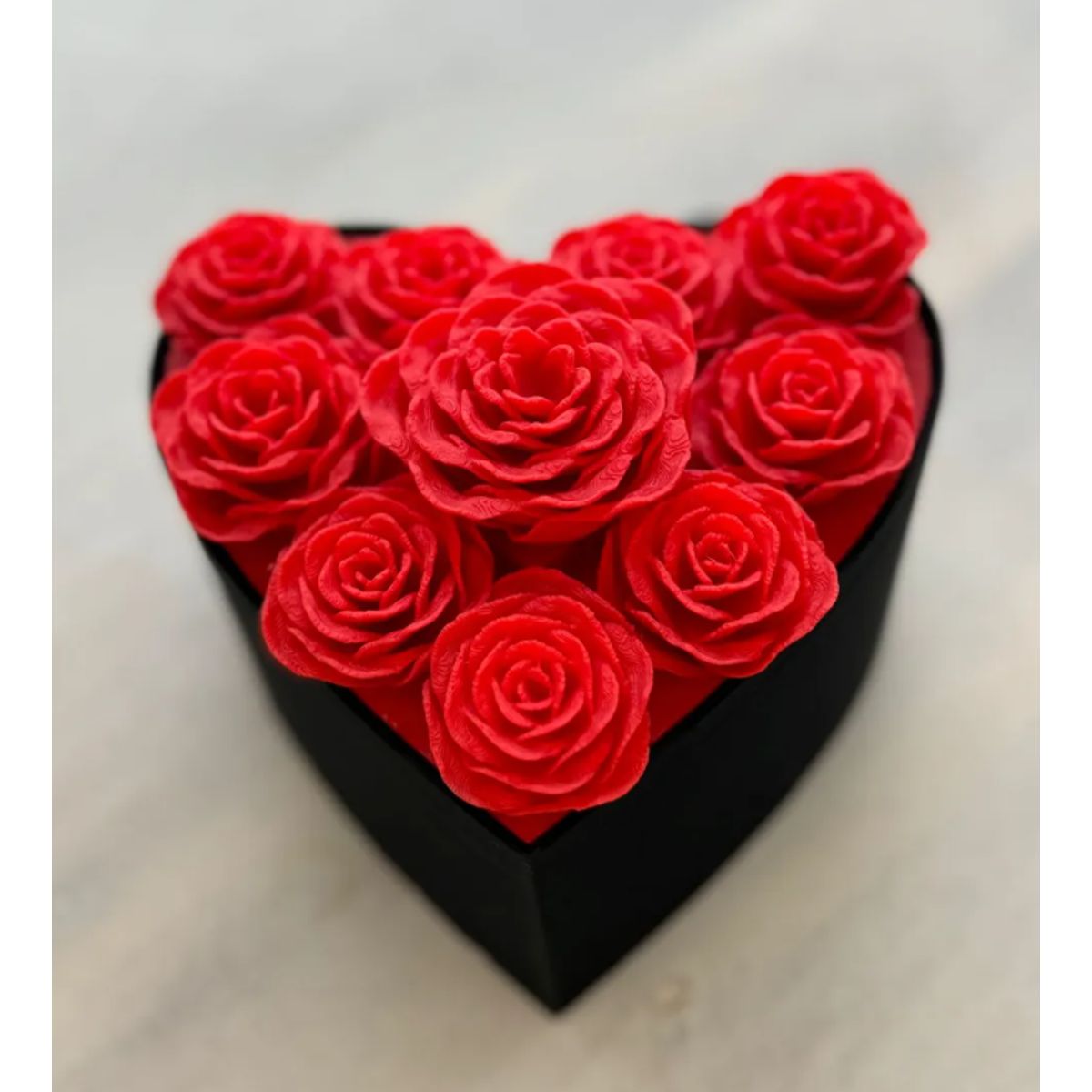GENERICO - Caja de corazón Rosas eternas - San Valentín