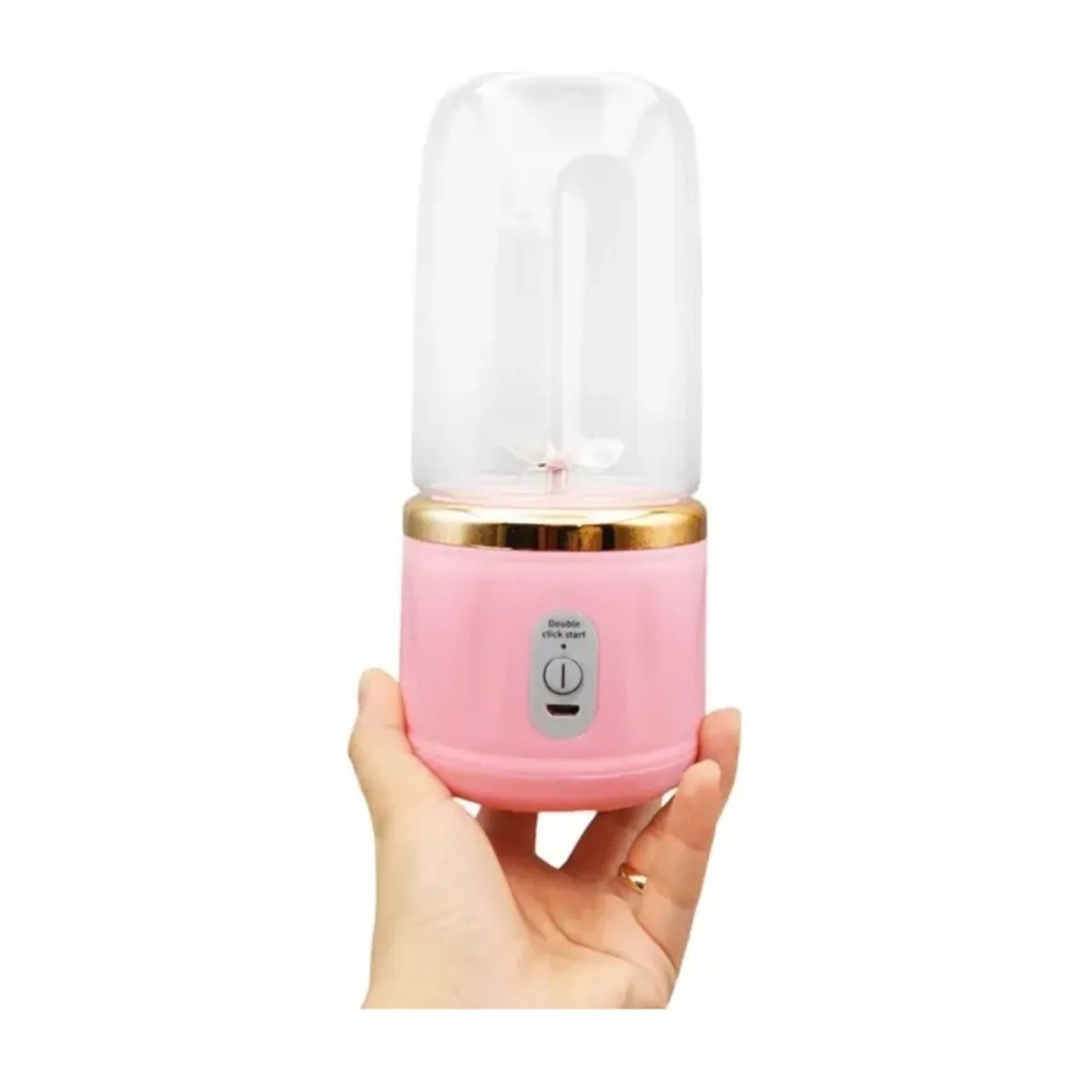 GENERICO - Licuadora Portatil 2 Piezas Botella Deportiva Cocina ROSA