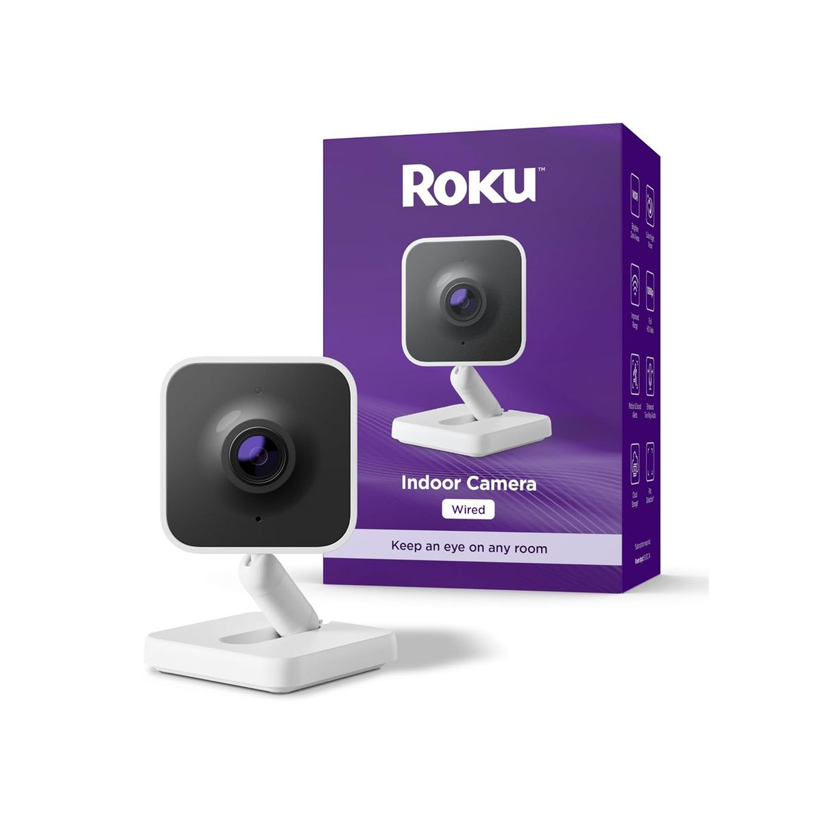 ROKU - Cámara de Seguridad Roku Indoor Camera Wired