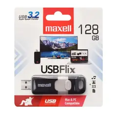 MAXELL - Pendrive USB 3.2 x 128GB Flix Alta Velocidad