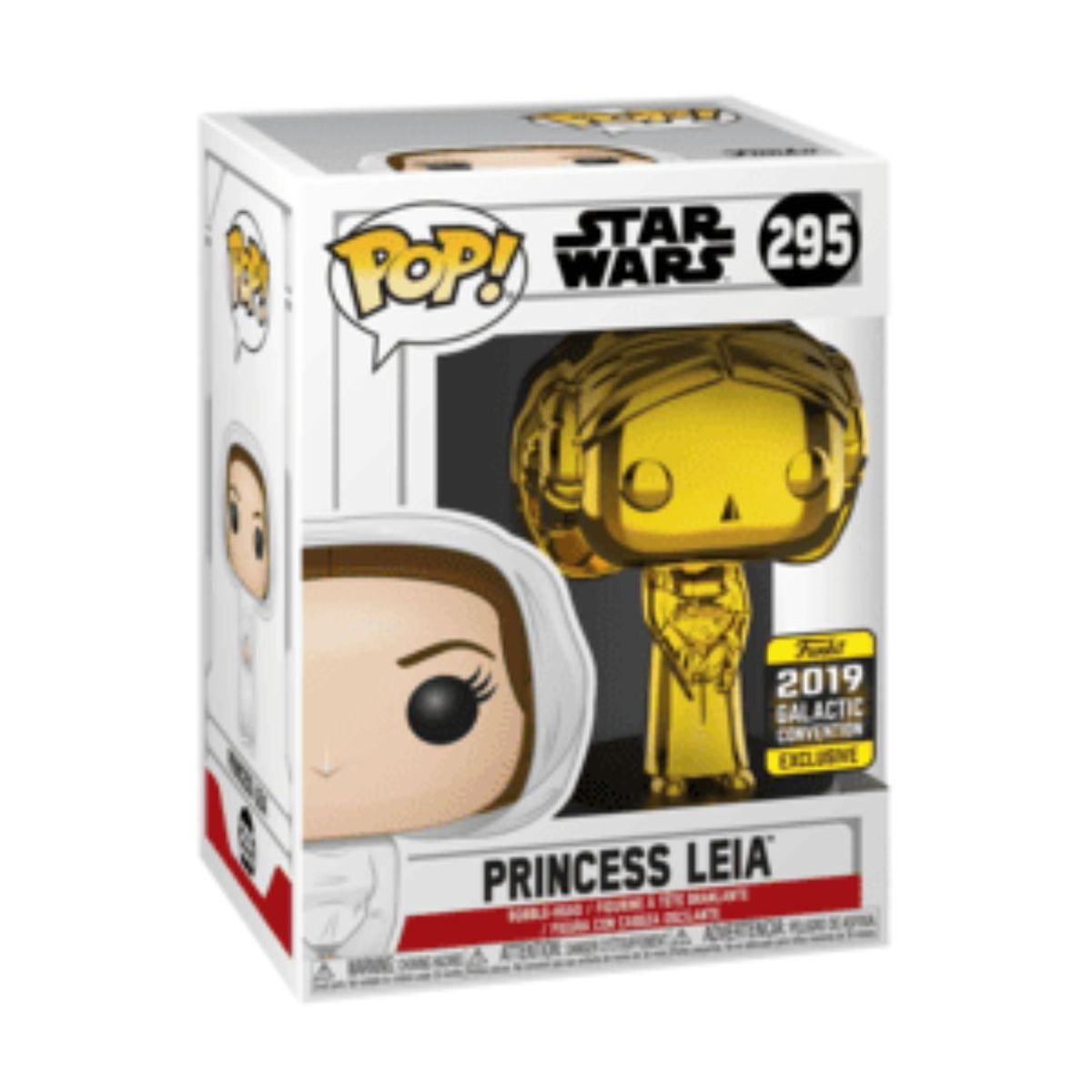 FUNKO - Funko Pop Star Wars – Princesa Leia 295 + Protector