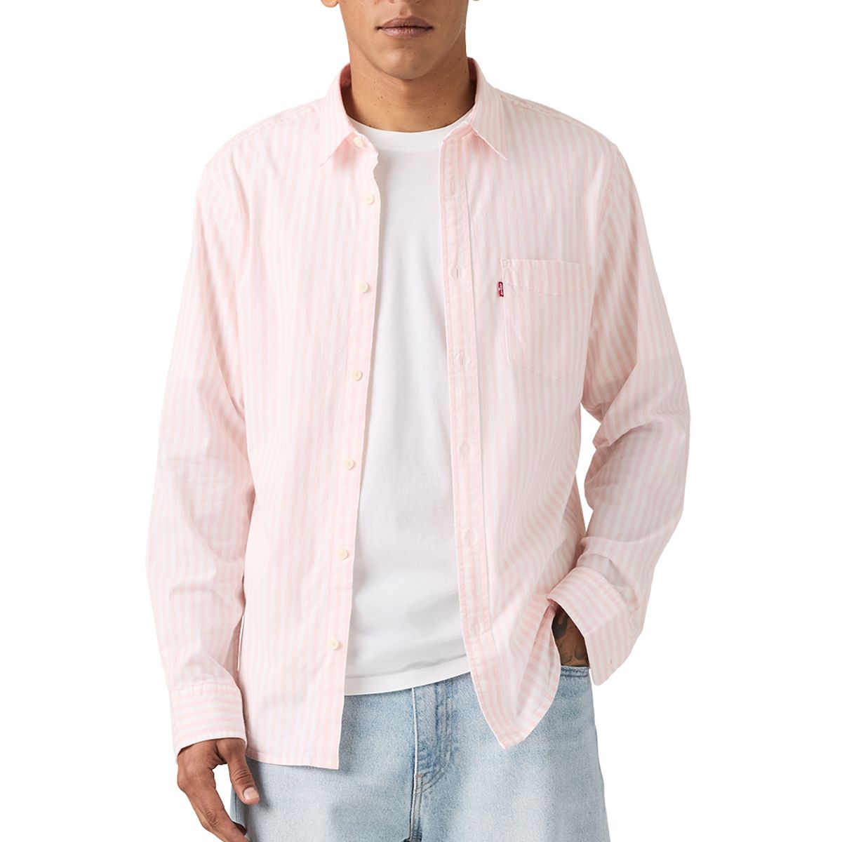 LEVIS - Camisa Hombre Classic 1 Pkt Standard Rosado Levis