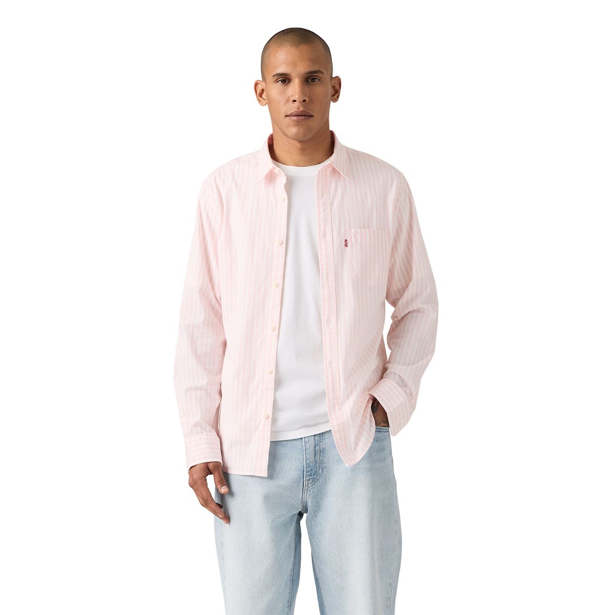 LEVIS - Camisa Hombre Classic 1 Pkt Standard Rosado Levis