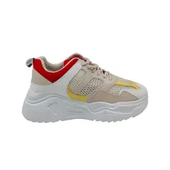 HERIEL - Zapatilla Blanca Plataforma