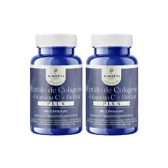 KARUNLIFE - Pack x2 Péptidos de Colágeno + Biotina +Vitamina C Plus 120 cap Karun Life