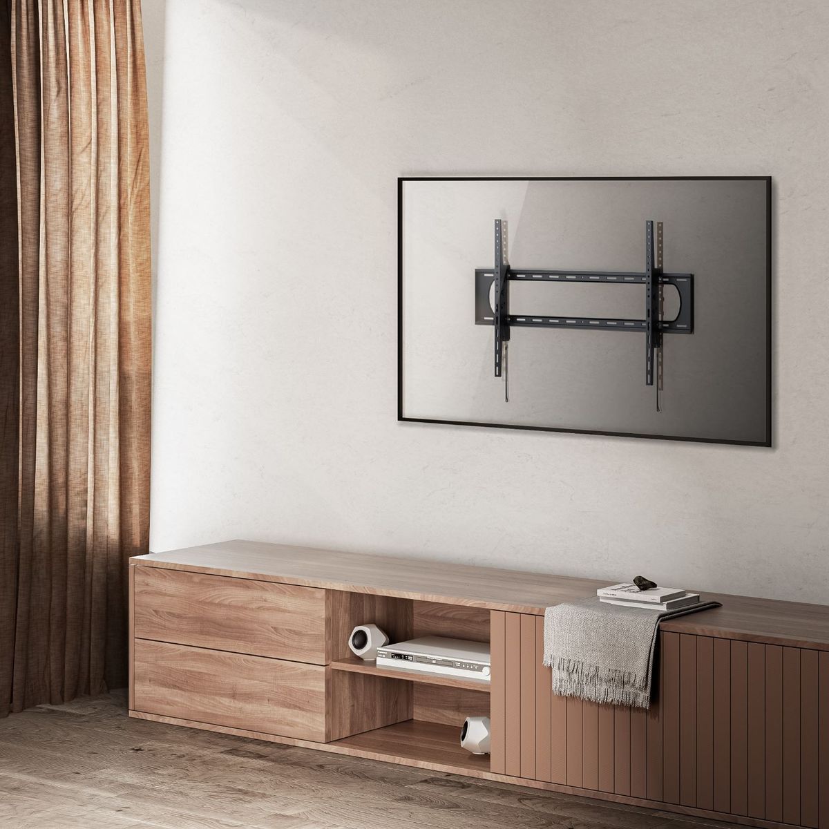 BRASFORMA - Soporte para TV Grande de  Alta Carga INCLINABLE  60" a 120"  - 120kg SBRP73-69T  Brasforma