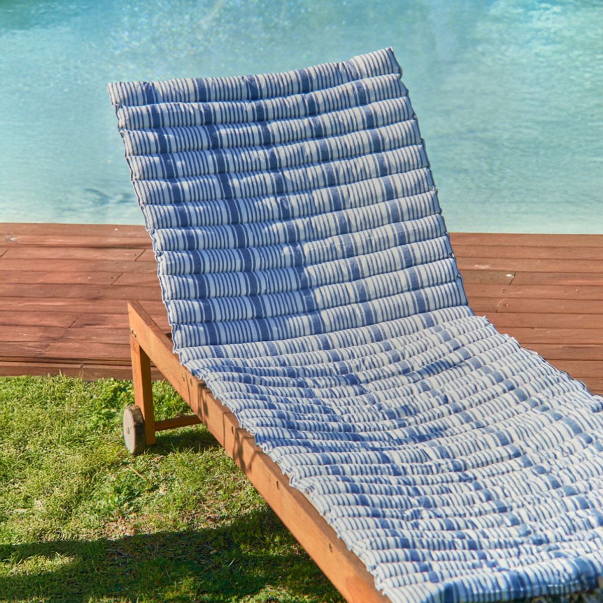 CALMA HOUSE - Cojín de Reposera Haití 60x175x2 Azul Calma House