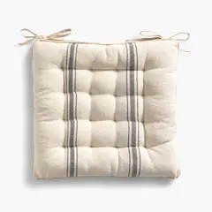 CALMA HOUSE - Cojín de Silla Bari 40x40x4 Gris Oscuro