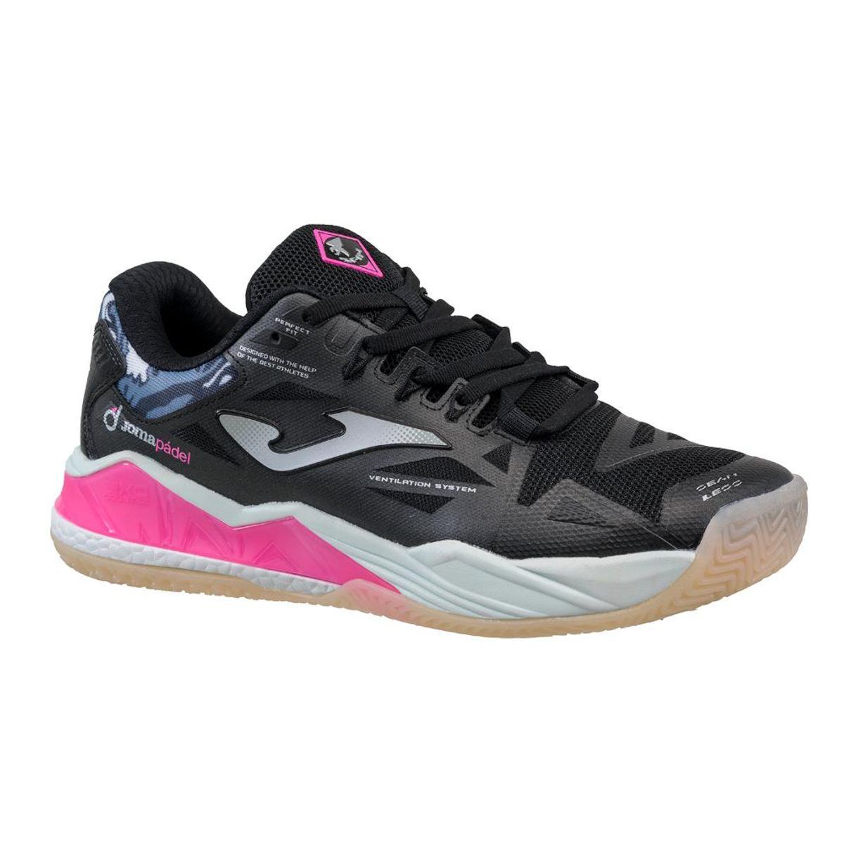 JOMA - Zapatilla Pádel Mujer Spin 25 Negro Joma