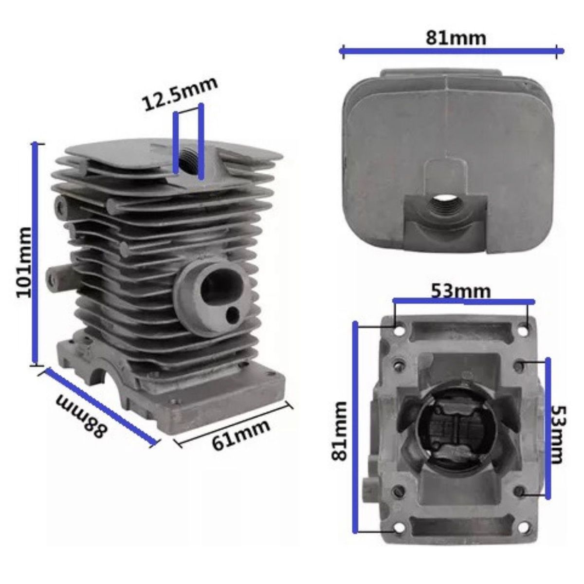 ERUX - Kit Cilindro Pistón Y Anillos Motosierra Ms170