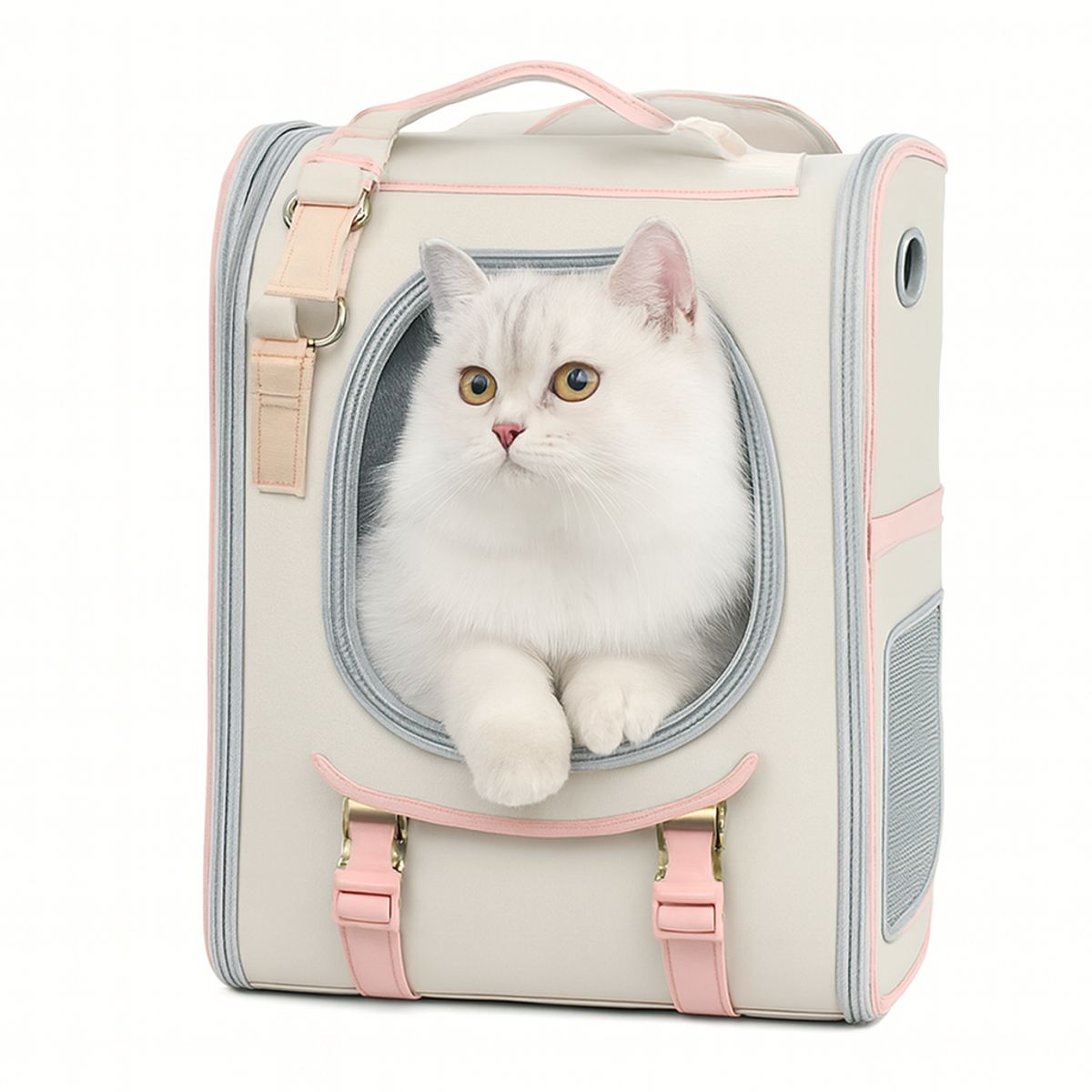 HOOPET - Bolso o Mochila Transportadora Para Mascotas Tendencia Rosa