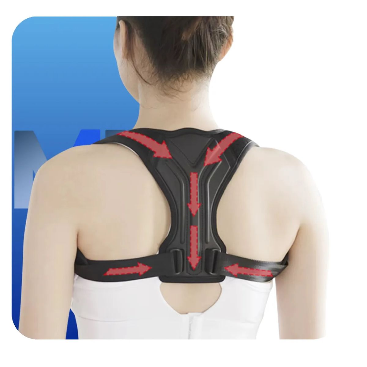 GENERICO - Corrector De Postura Ajustable Premium Soporte Para Espalda