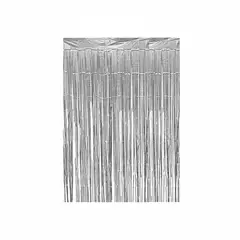 GENERICO - Cortina Plateada 100x200cm