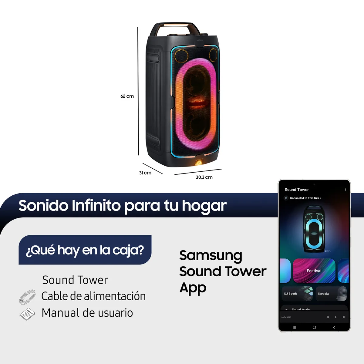 SAMSUNG - Samsung Sound Tower MX-ST40F 160W 2025