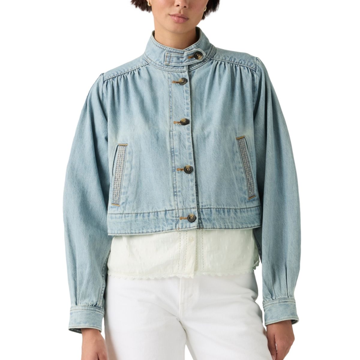 LEVIS - Chaqueta Mujer Parker Pretty Short Coat Azul Levis