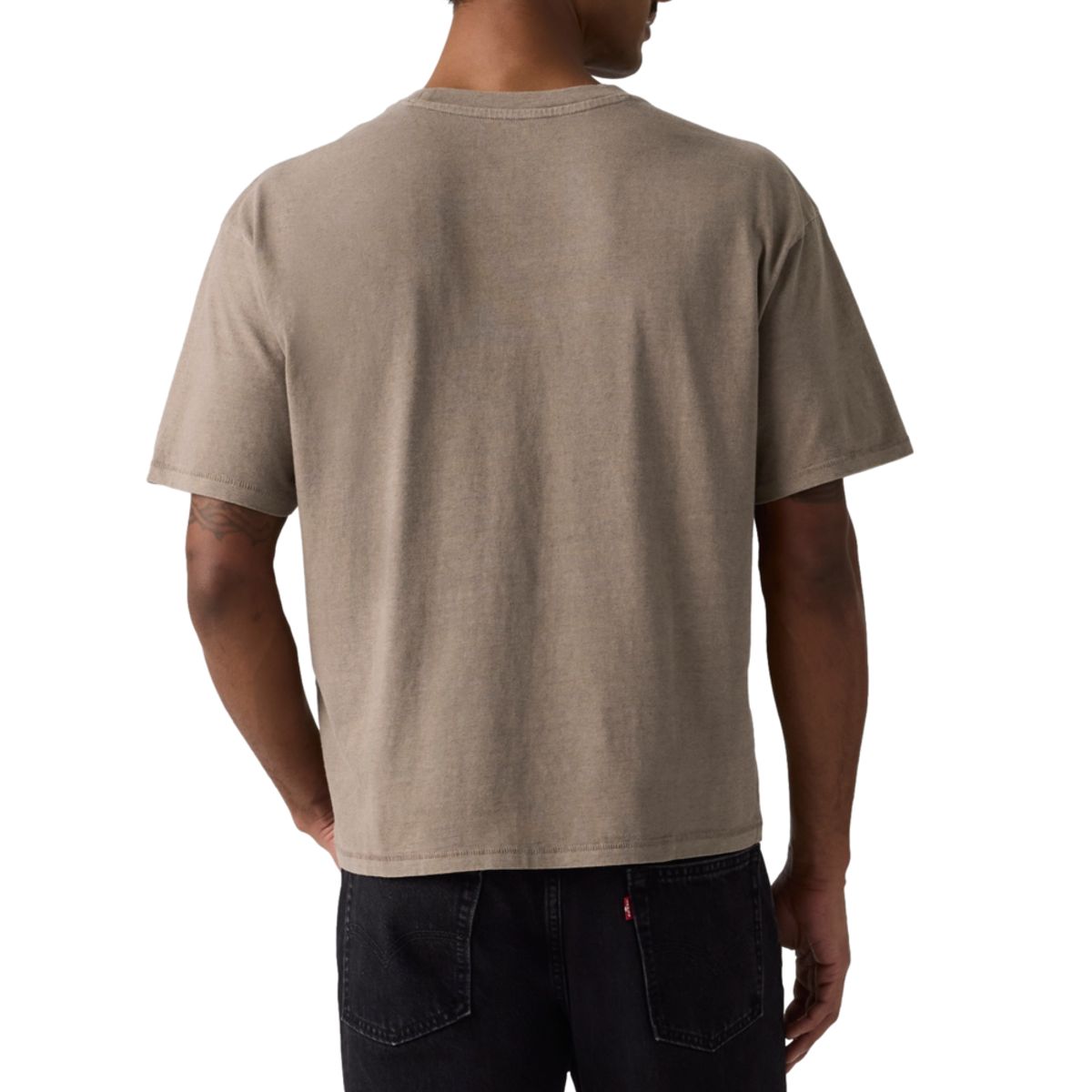 LEVIS - Polera Hombre Boxy Tee Café Levis